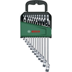 Bosch Maulschlüssel 1600A02Z9D, Maul-Ringschlüssel Set 12-teilig, 6 - 19 mm
