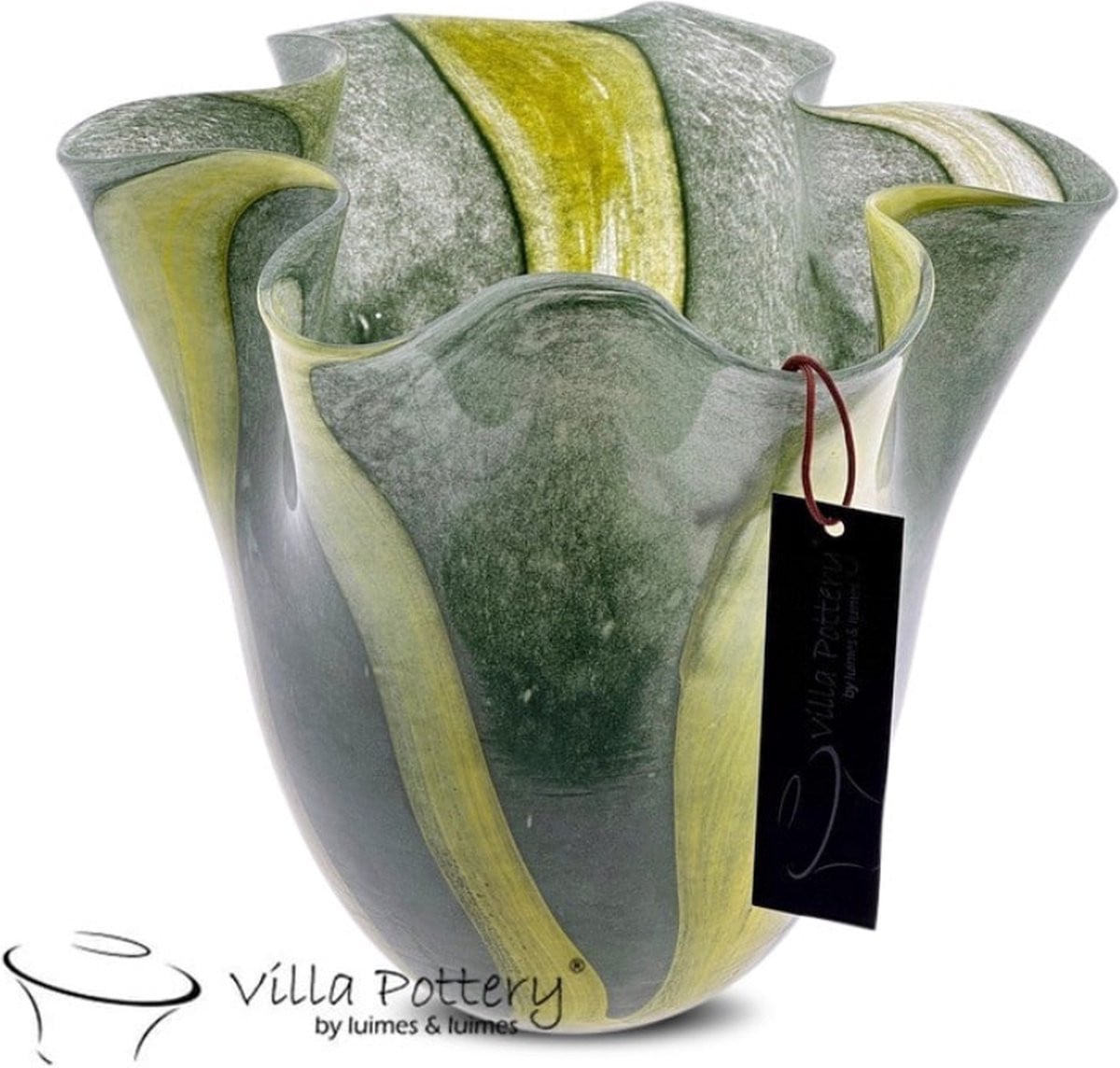 Villa Pottery Lolly Pop 3 Green Vaas