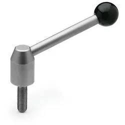Verstellbare Spannhebel, Edelstahl, mit Außengewinde (212.5-21-M8-20-E)