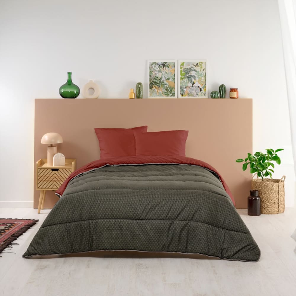 Bleu Câlin Couette imprimée chaude 220x240cm Vert 220x0x240cm