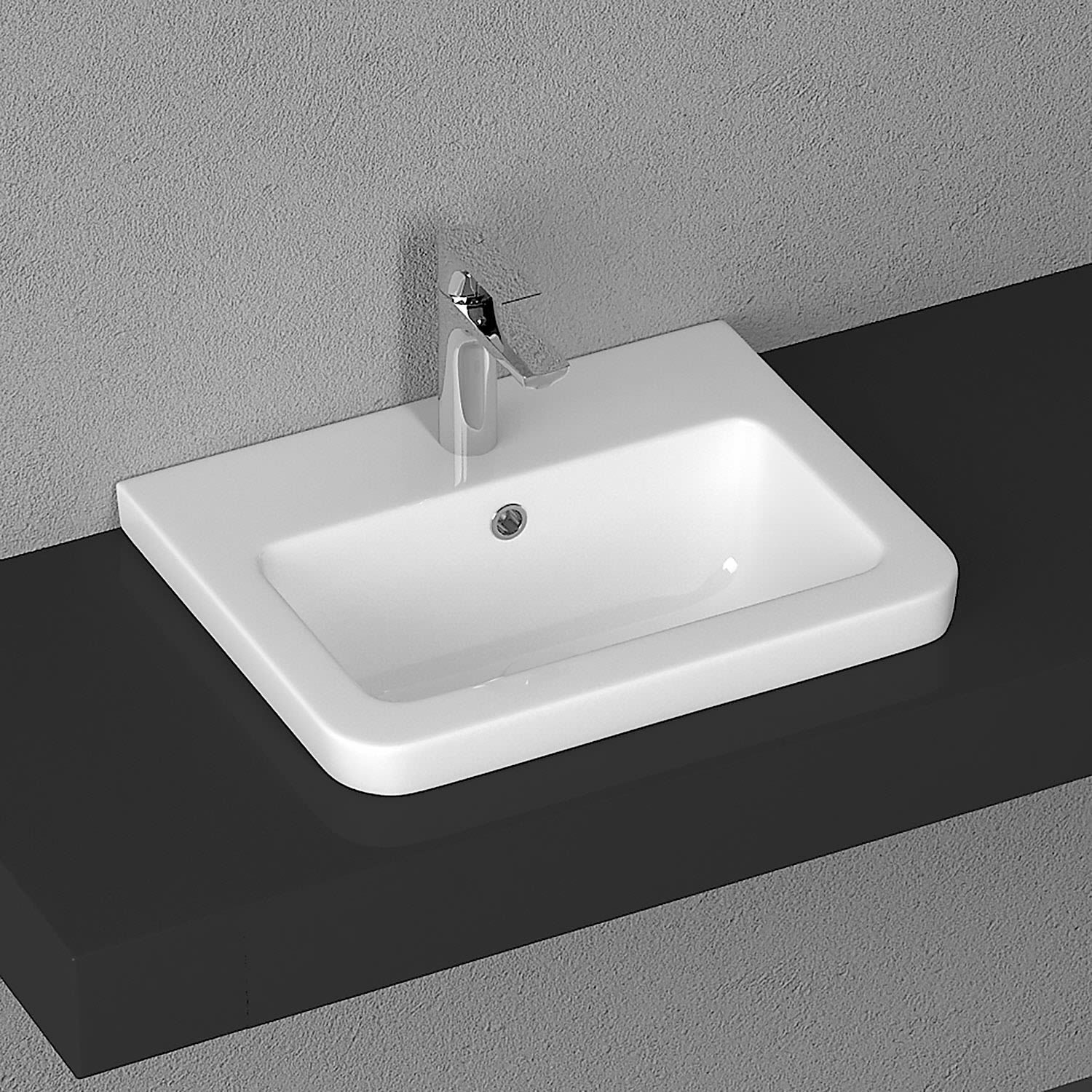 Megabad Profi Collection Home washbasin 50 cm10PS50050