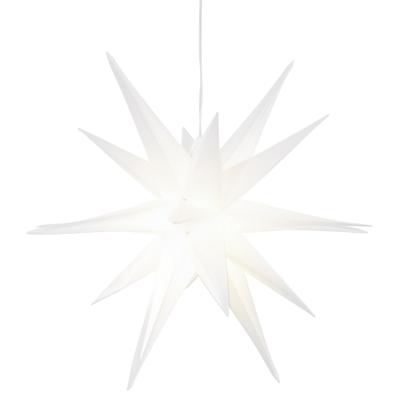 OTTO HOME LED Stern "Weihnachtsstern QUINNELL, 3D-Optik", weiß, Ø 57cm, Leuchten, Ø 57 cm, mit 6-Stunden-Timer, Weihnachtsdeko aussen