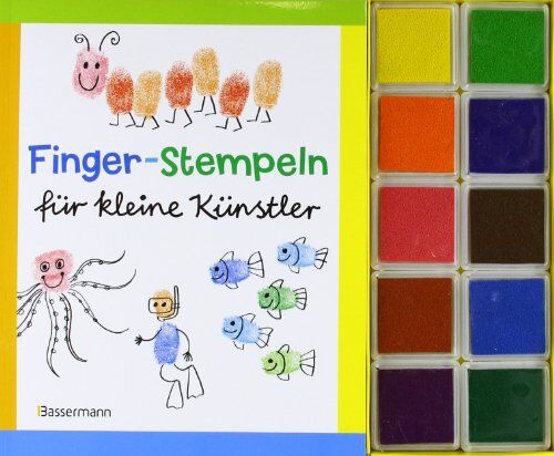 Norbert Pautner - Finger-Stempeln für kleine Künstler-Set: Buch und 10 Stempelkissen - Preis vom 13.10.2026 11:25:28 h