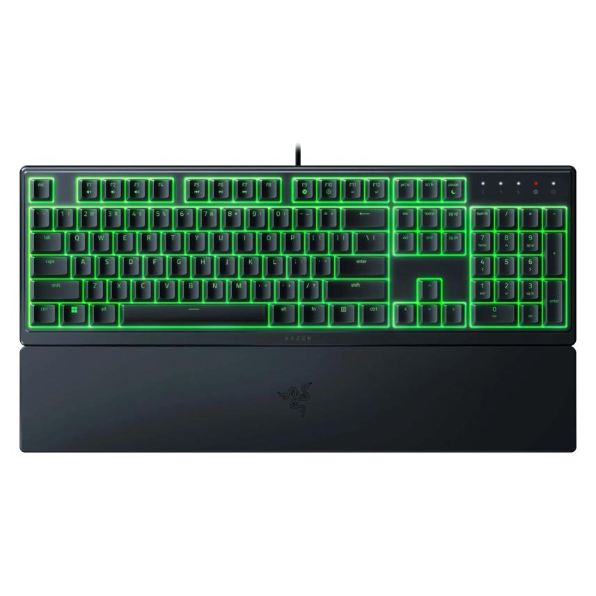 Razer für Spiele Ornata V3 X RGB-LED-Beleuchtung, US, mit Kabel, Schwarz, Silent Membrane, Zifferntastatur (US, Kabelgebunden) (RZ03-04470100-R3M1)
