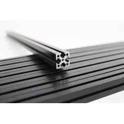 MakerBeam MakerBeamXL Aluminiumprofil, 15x15, eloxiert, schwarz - Länge: 750 mm - Stück: 1