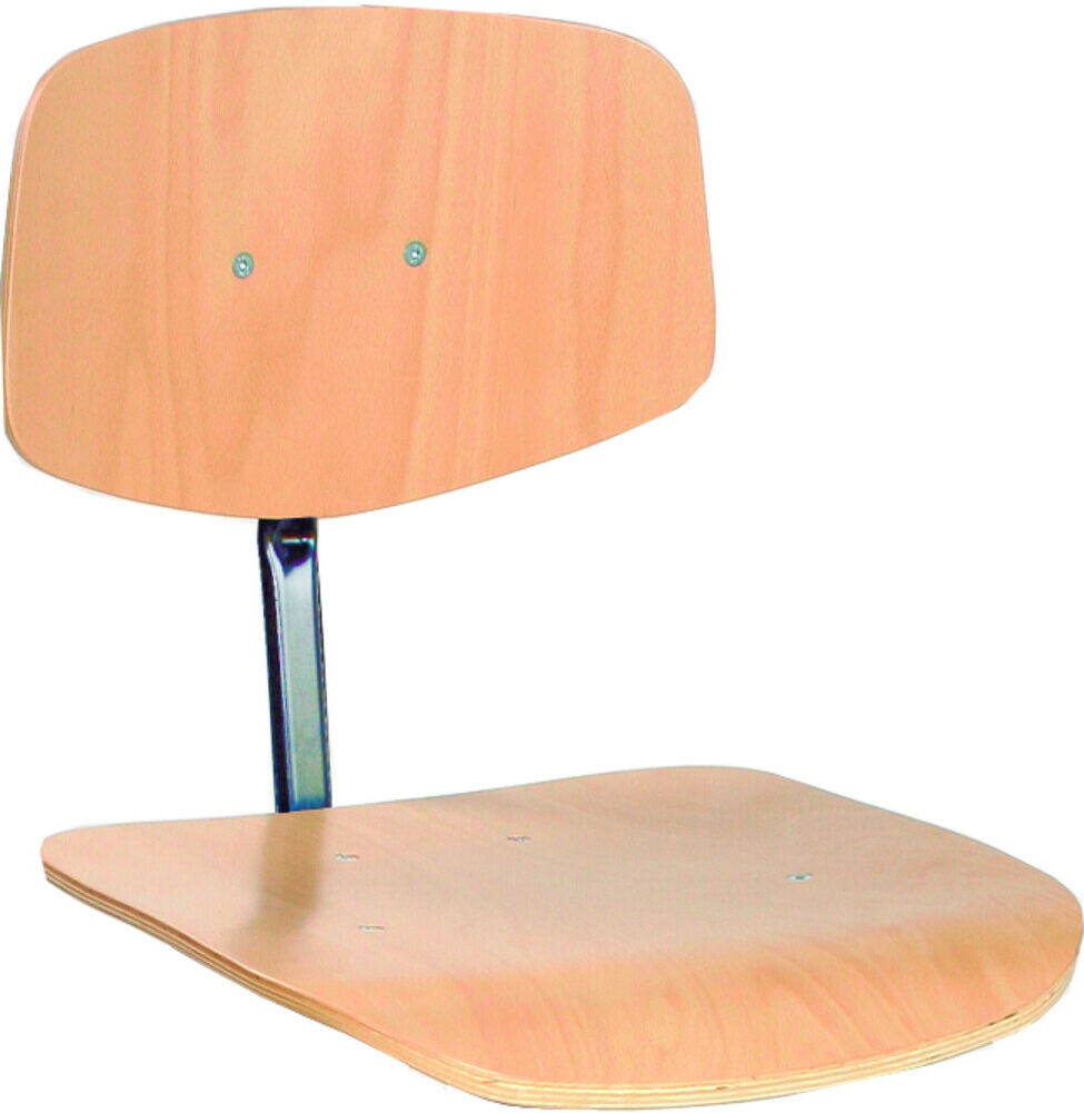 STIER Arbeitsstuhl mit Gleitern Sitzhöhe 420-610 mm Buche natur (904698)