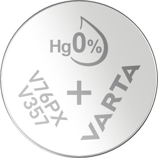 Varta Batterien V13GS/V357/SR44 Knopfzelle, 1 Stück, Silver Coin, 1,55V, kindersichere Verpackung, für elektronische Kleingeräte - Uhren, Autoschlüssel, Fernbedienungen, Waagen, Made in Germany 04176 101 401