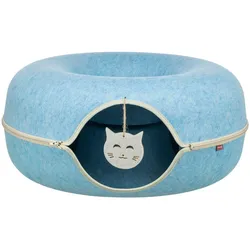 Trixie Donut, zabawka, dla kota, niebieski, filc, o 60 cm, Katzenspielzeug