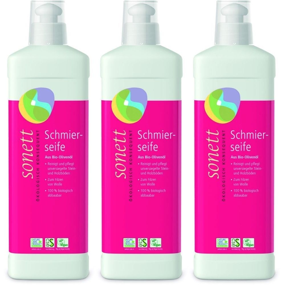 sonett Schmierseife flüssig x3 3x0,5 l Seife