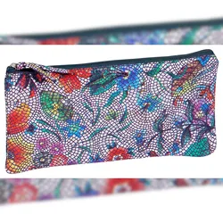 Clairefontaine 4x Céleste Flaches Schlampermäppchen Leder 22x11cm mehrfarbig - 410103C
