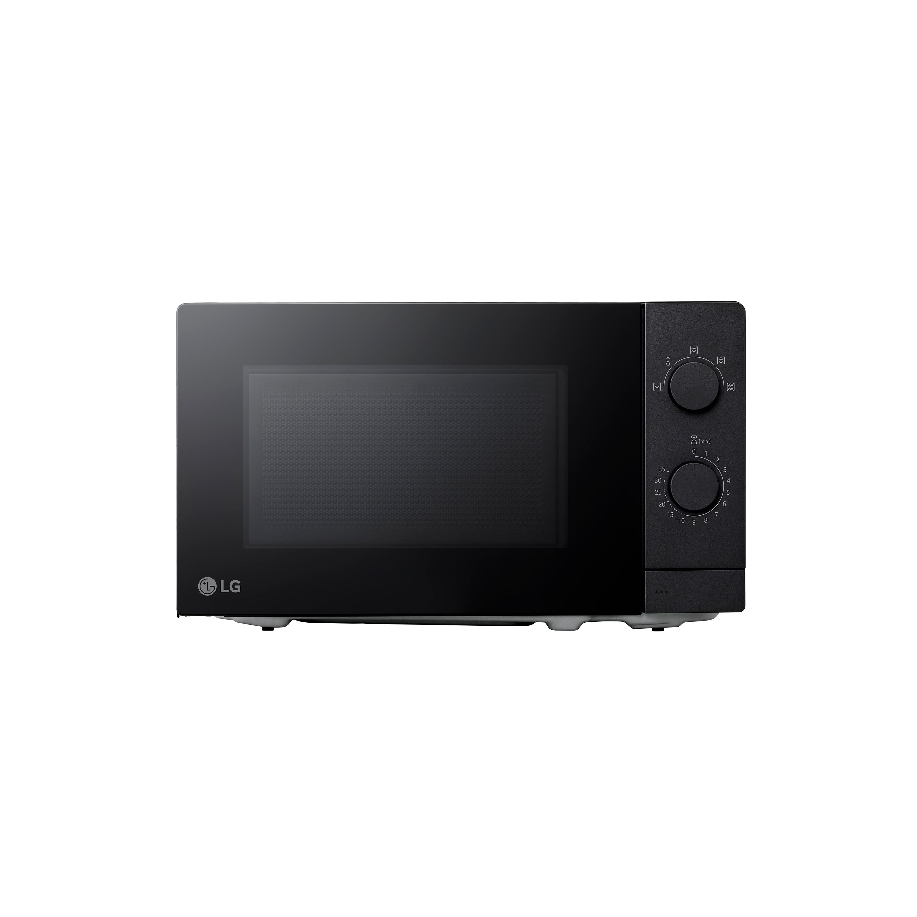LG MS2082F Freistehende Mikrowelle 700 W Größe: klein 5 Stufen (Schwarz)