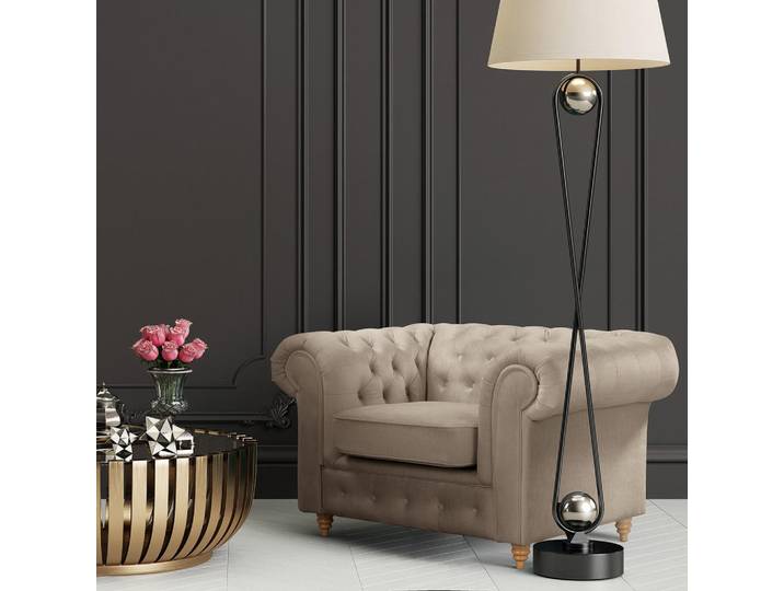 P & B Sessel Laura, Taupe, Holz, Buche, 128x75x91 cm, Made in EU, Made in Europe, FSC 100%, Wohnzimmer, Sessel, Sonstige Sessel