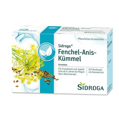 2x Sidroga Fenchel Anis Kümmel Tee Filterbeutel 2x20x2 g