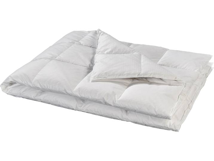Daunenbettdecke BILLERBECK Billerbeck Duvet Hayo Medium , weiss (weiß), B/L: 200cm x 210cm, Bettdecken, Daunenbettdecke