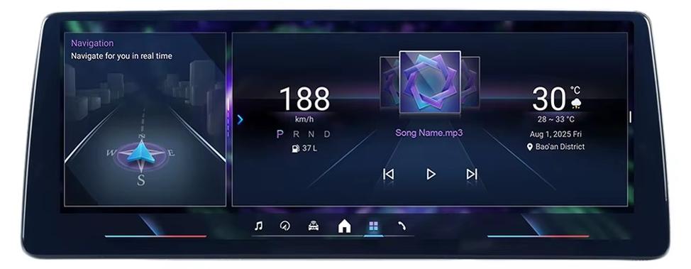 Autoradio - Android-Multimedia-Player - BMW E60/E61 - CCC - 31,2-cm-Touchscreen - 6 GB RAM/64 GB Speicher - Android 14 - Kabelloses CarPlay und GPS