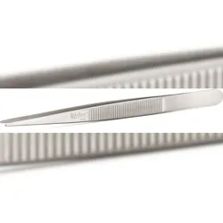 Präzisionspinzette mittelfeine Spitzen, geriffeltes Fingerprofil