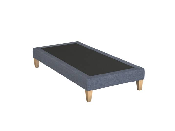 Sommier déco tapissier bleu océan - SOMEO 110x200