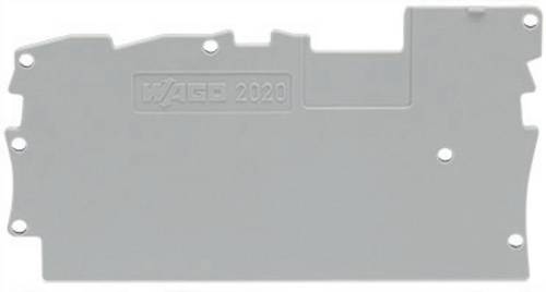 WAGO 2020-1391 Abschluss- und Trennplatte Grau 100St.