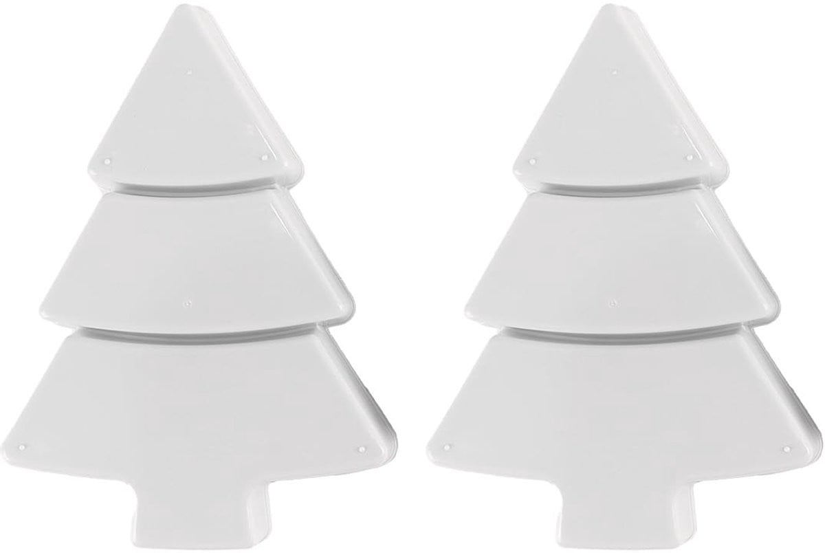 Dailygoods Set van 2 Snackdispensers in Kerstboomvorm