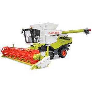 bruder Landwirtschaftsfahrzeug Claas Lexion 780, Mähdrescher mit abnehmbarem Schneidwerk & Hänger, Maßstab 1:16