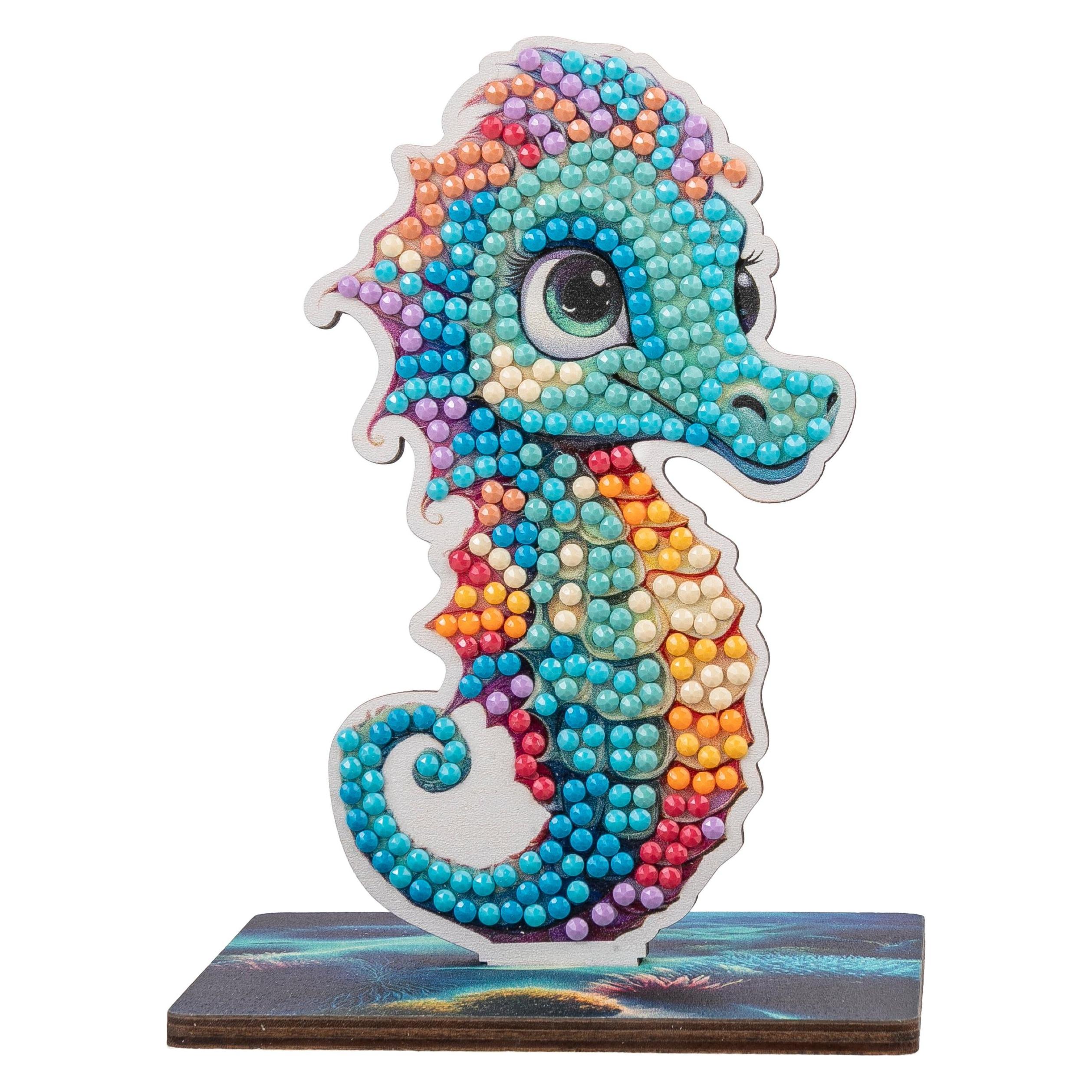 Craft Buddy Ozean Seepferd, Crystal Art Buddy, ca. 11x8cm (CAFGR-31GEN048)