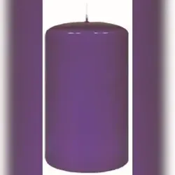 Kopschitz Kerzen Kerzen Stumpenkerzen Lila, 100 x 100 mm, 4 Stück