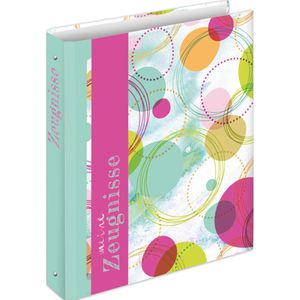 RNK Zeugnismappe 46781 Circles, A4, Ringbuch, erweiterbar