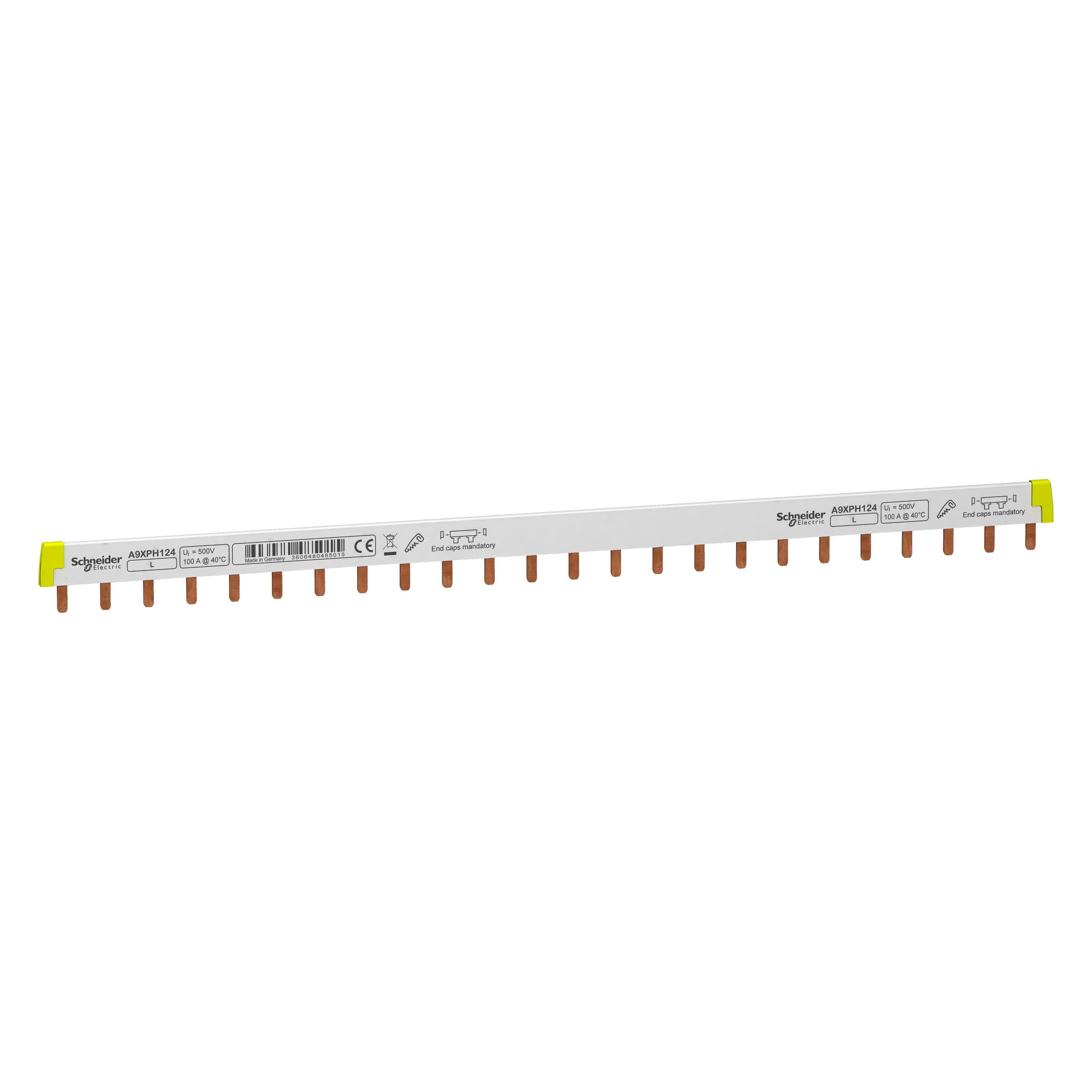 Schneider Electric Acti9 Cutable Comb Busbar 1P 100A 24 Mod (A9XPH124)
