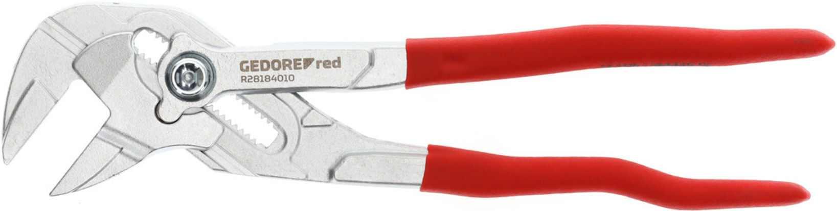 Gedore red Zangenschlüssel, Spannweite bis 50 mm, glatt ohne Zähne, 17-fach verstellbar, Multifunktionswerkzeug, R28184010 (3300016)