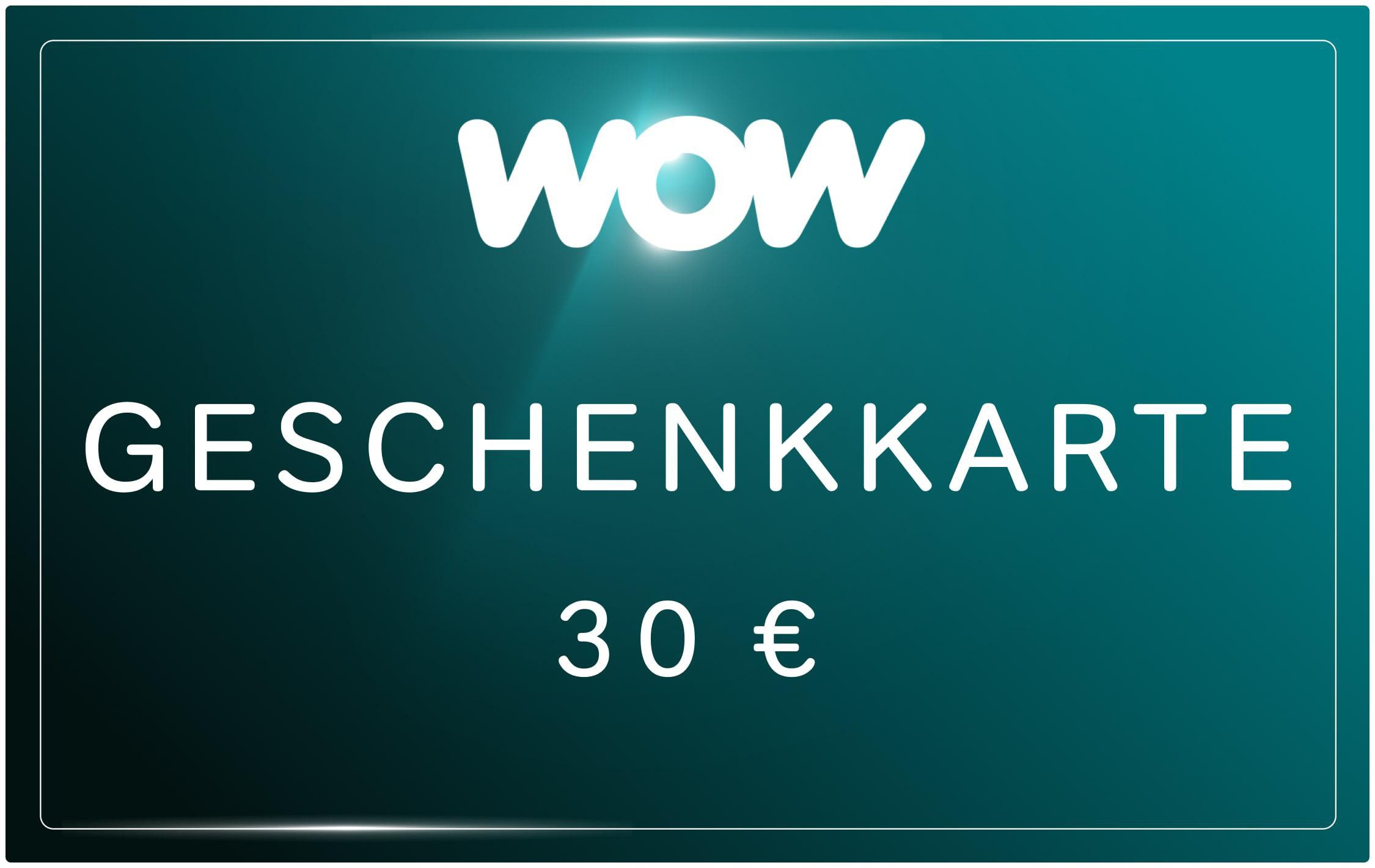 WOW Geschenkkarte 30 EUR DE 4251976738138