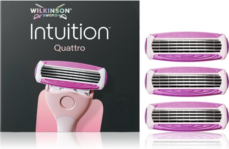 Wilkinson Sword Intuition Quattro tête de rechange 3 pcs