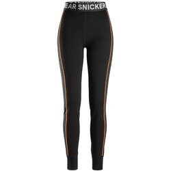 Damen lange Thermo-Unterhose "9471" - M - schwarz