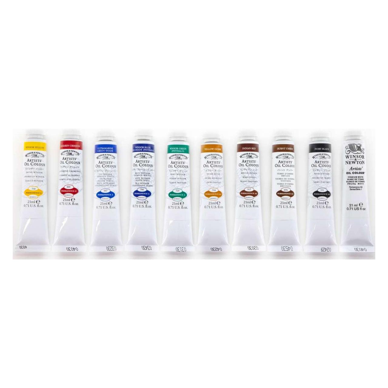 Winsor & Newton Artists' oil colour set 10x21ml (210 ml) (1290143)
