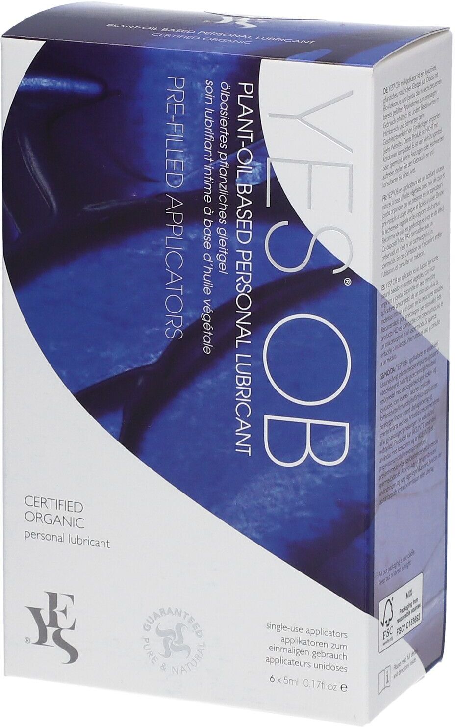Pelvix CARE Yes OB Plant-Oil Based Personal Lubricant 6x5 ml Gleitmittel