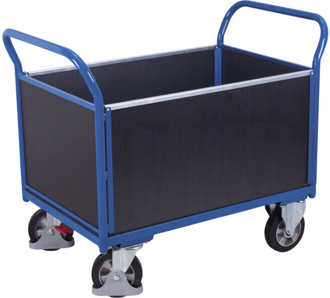 VARIOfit Chariot à 4 parois avec plateau contreplaqué 995 x 650 mm (sw-700.465)