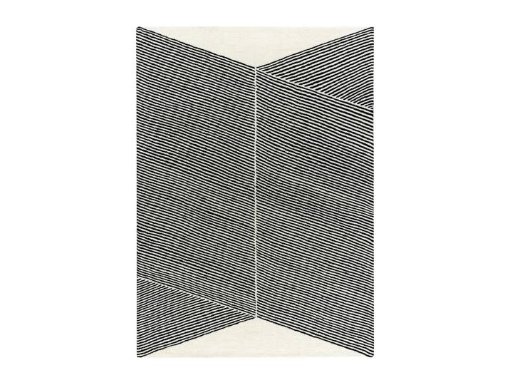 NJRD Rectangles Wollteppich naturweiß 170 x 240cm