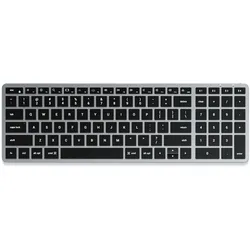 Satechi Slim X2 - Draadloos Bluetooth Toetsenbord - Space Grey (US, Kabellos), Tastatur, Grau