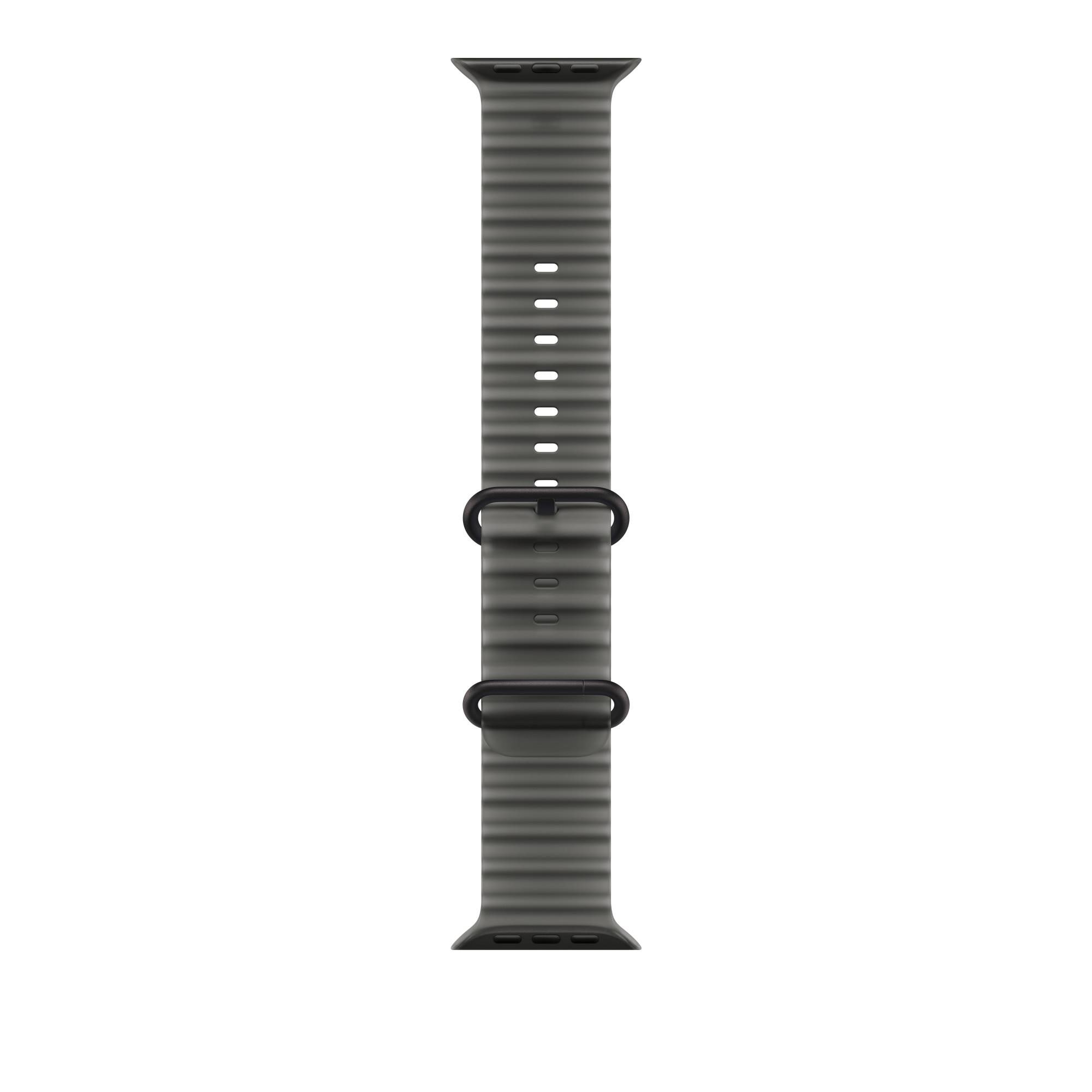 Apple 49 mm Ocean Armband Halbtransparentes Schwarz - Titan Schwarz