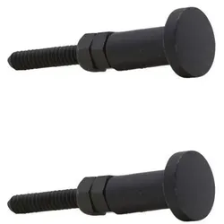 House Doctor Griff Knop rund 2er Set, Länge 4,5 cm, ∅ 1,5 cm, schwarz
