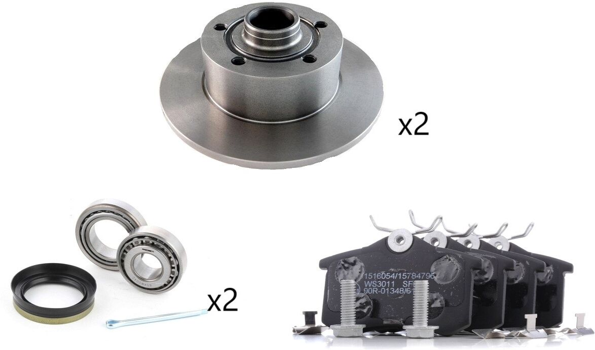 RIDEX 3405B3392 Brake discs and pads set
