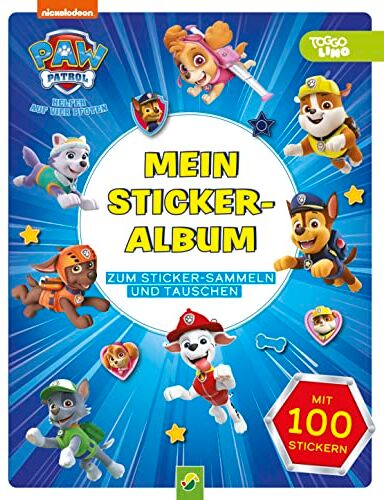 Schwager & Steinlein Verlag - PAW Patrol Mein Stickeralbum mit 100 Stickern: 24 beschichtete Seiten für das einfache Ablösen und Tauschen deiner Stickersammlung Ab 3 Jahren - Preis vom 09.10.2026 07:28:09 h