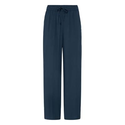 Relaxhose OXMO "Relaxhose OXElvy", Damen, Gr. 36, N-Gr, blau (total eclipse), Obermaterial: 100% Viskose LENZING ECOVERO CV LenzEcov., Hosen Relaxhose