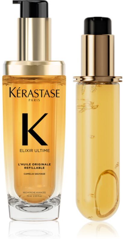 Kérastase Elixir Ultime Huile Originale conditionnement avantageux pour des cheveux brillants et doux 2x75 ml