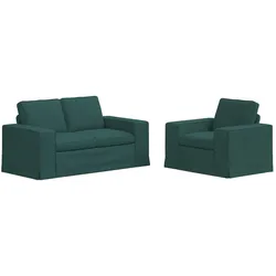 vidaXL, Sofa + Bettsofa, Narona (1-Sitzer +2-Sitzer (120 cm))