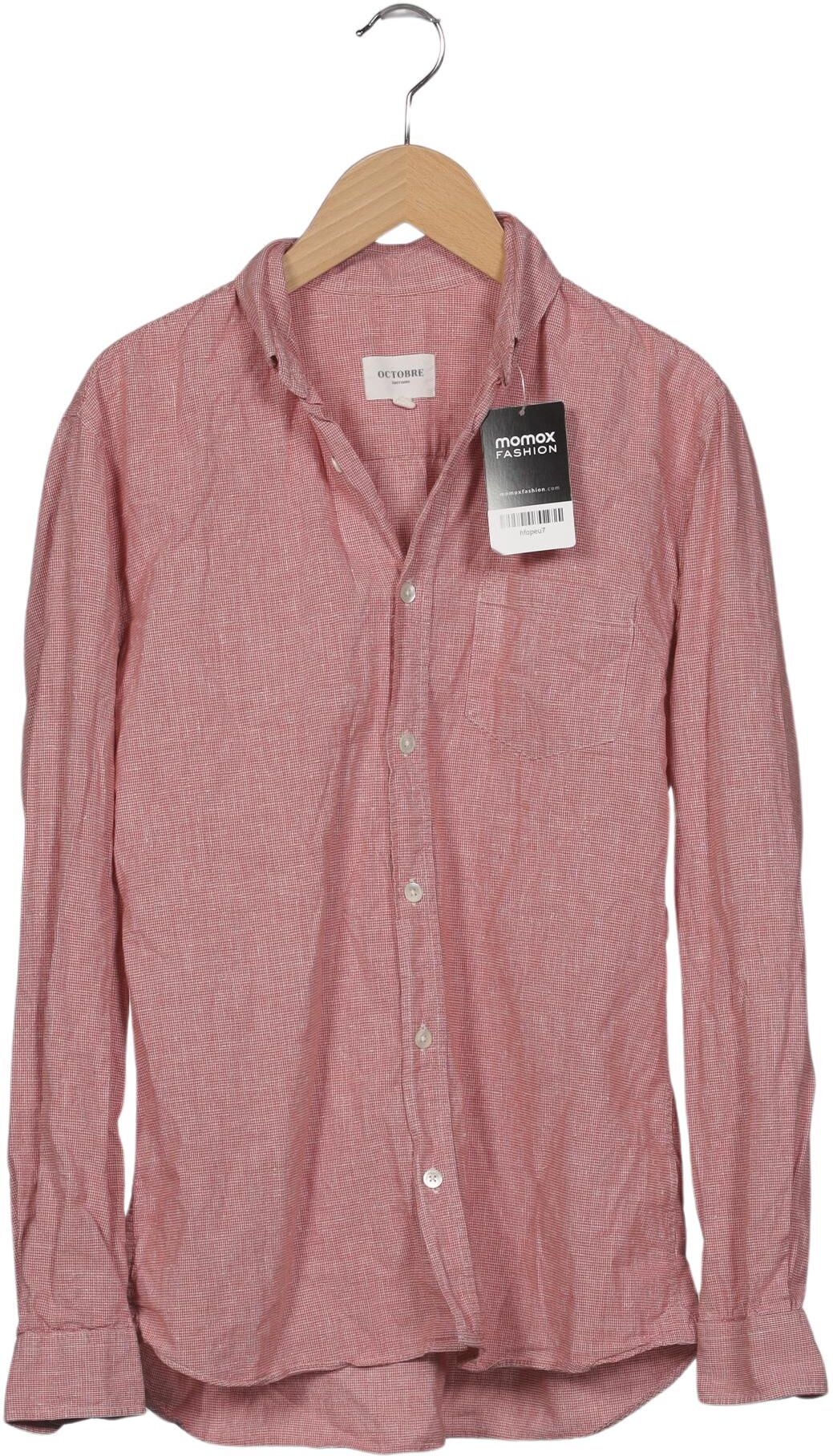 Octobre Editions Herren Hemd, Pink, Gr. S, Baumwolle - Second Hand
