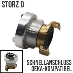 STORZ D DN 25 KA 31 Übergangsstück Adapter -> Schnell Anschluß Kupplung GEKA kom...