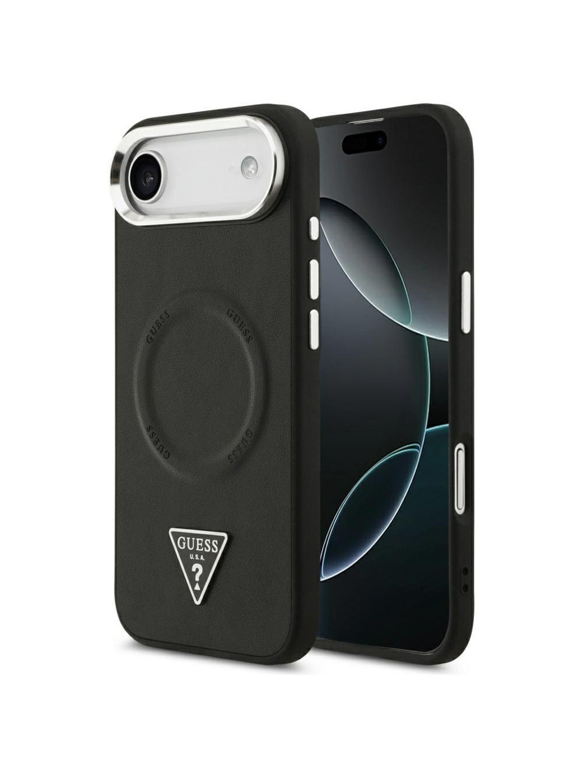 GUESS Triangle Logo MagSafe Case for iPhone Air - Black