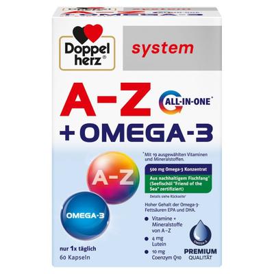 Doppelherz A-Z+Omega-3 all-in-one system Kapseln 60 St
