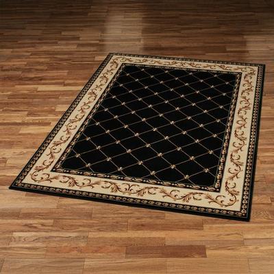 Touch of Class "Augusta Rectangle Rug 3'3"" x 4'11"", 3'3"" x 4'11"", Black"