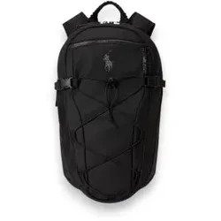 Polo Ralph Lauren für Herren. 405P16218001 Rucksack mit schwarzer Logo-Einfassung (OSFA), Lässig, Recyceltes Polyester